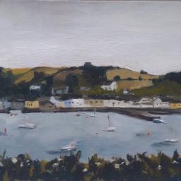 painting of the river and flushing 