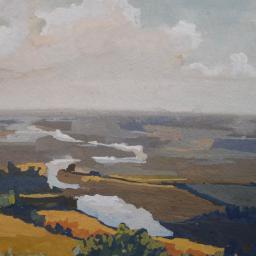 River through the countryside