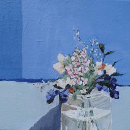 Fresh flowers in glass