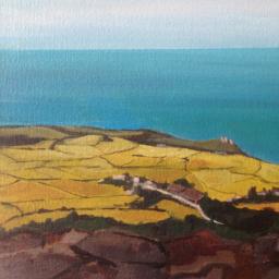 Arial view of Zennor cliffs