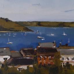 Painting of view over falmouth