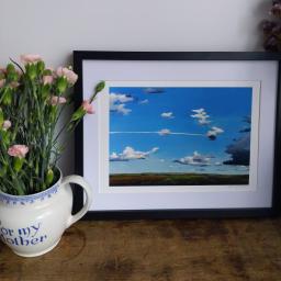 photograph of a framed print 